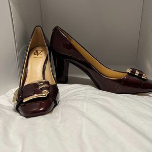 Vince Camuto Oxblood Patent Heels, Size 9 1/2
